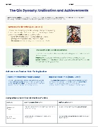 1 - Ancient Chinese Dynasties Notes