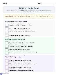 Sequencing Sentences Worksheet
