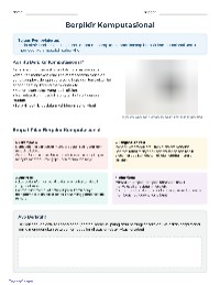 Lembar Kerja Berpikir Komputasional