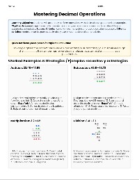 Decimal Operations Practice