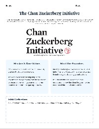 Overview of the Chan Zuckerberg Initiative