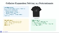 Matrices and Determinants: From Basics to Applications