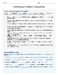 Vietnamese Festival Language Resource