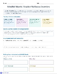 Mindful March Teacher Tracking Chart