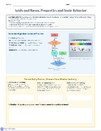 Differentiated Acids & Bases Exploration