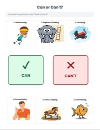 Can and Can't Matching Adventure