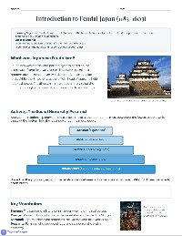 Feudal Japan Social Structure