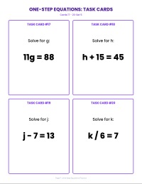 Mastering One-Step Linear Equations Practice