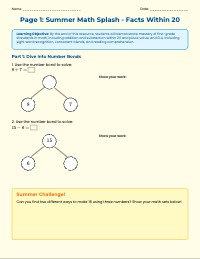 Rising Second Grade Summer Review Packet