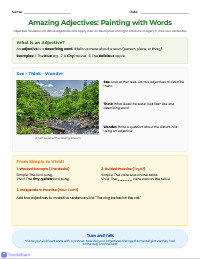 Describing Pictures with Adjectives