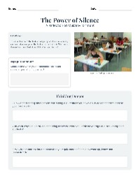 The Importance of Silence and Respect in Quizzes
