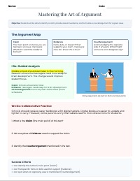 Mastering the Art of Argumentation