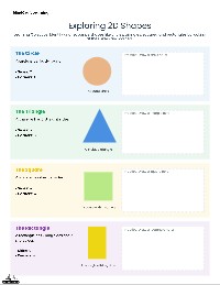 2D Shape Sorting and Patterns