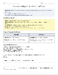 Author's Viewpoint Analysis Worksheets