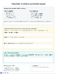 Volleyball History and Benefits