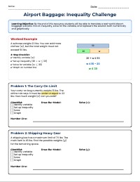 Modeling Airport Baggage Weight Constraints