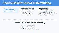 Writing Formal Letters to the Principal