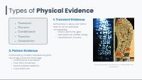 Evidence Collection and Crime Scene Procedures