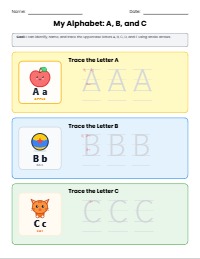 Learning My First Alphabet Letters