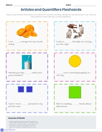 Mastering Articles and Quantifiers: Interactive Flashcards
