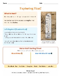 Understanding Heat and Temperature