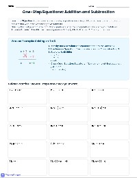 One-Step Equations Practice