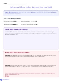 Place Value Relationships Warm-Up