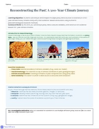 Paleoclimate Detective Investigation