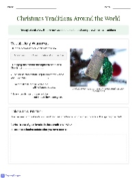 Exploring Christmas Traditions