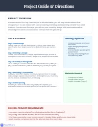 Five-Day Store Project Instructions Sheet