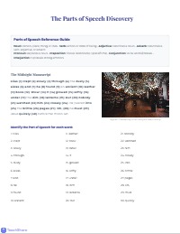 Mastering Parts of Speech: Contextual Analysis