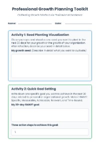 Professional Growth Planning Toolkit