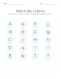 Uppercase and Lowercase Letter Matching