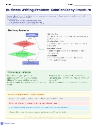 Problem-Solution Essay Writing Guide