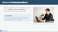 Defining Professionalism Mini-Lesson