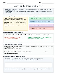 Writing Argumentative Essays
