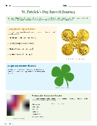 St. Patrick's Day Speech Practice