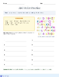 Learning Alphabetical Order