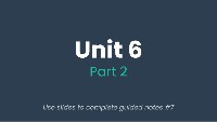 PF Unit 6 Part 2