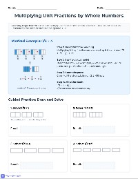Visual Fractions × Whole Numbers