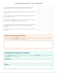 Mastering Argumentation: Claim, Evidence, and Reasoning