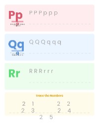Alphabet and Number Tracing Workbook