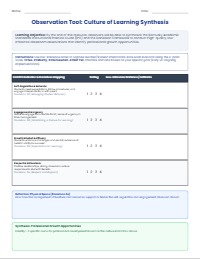 Integrated Instructional Observation and Growth Tool