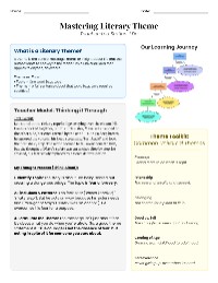 Understanding and Identifying Literary Themes