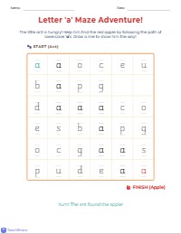 Mastering the Lowercase Letter A