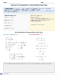 Substitution Methods Benchmark Review