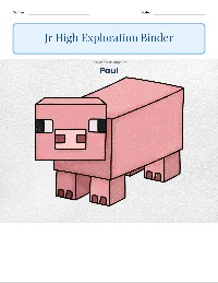 Jr High Exploration Binder