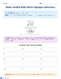 Winter Olympics Write the Room