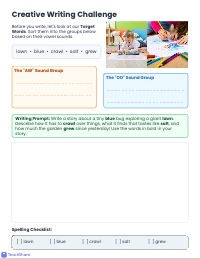 Mastering Variant Vowel Digraphs Worksheet