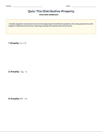 Mastering the Distributive Property Assessment